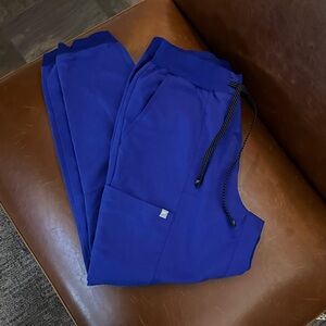 Fabletics royal blue jogger scrub pants